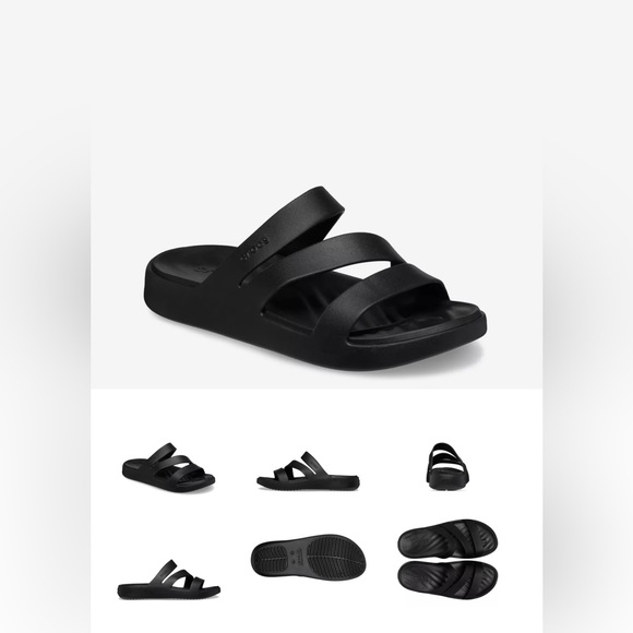 Women’s Black Crocs Getaway Sandals Never Worn - Picture 6 of 7